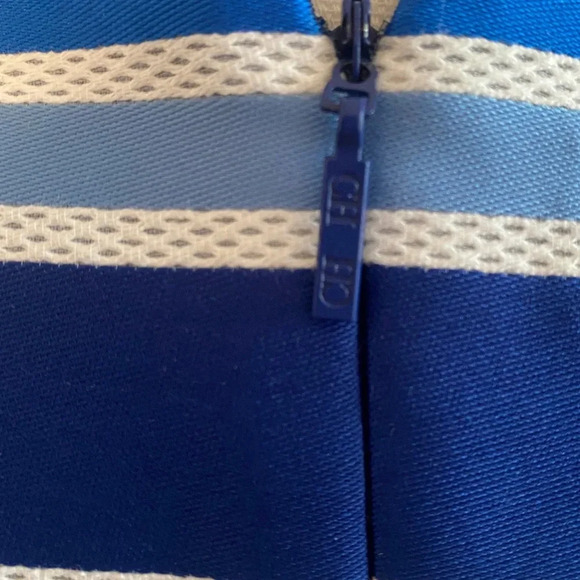 Carolina Herrera Silk Pleated Sleeveless Striped Fit and Flare Dress Size 4 NWOT - Picture 9 of 11